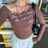 ワンショルダーショルダーロゴTシャツ | non-hedge | 詳細画像15