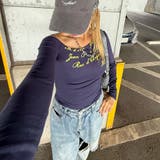 ワンショルダーショルダーロゴTシャツ | non-hedge | 詳細画像5