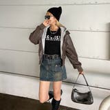 合成皮革パーカーアンサンブル風ブルゾン | non-hedge  | 詳細画像3 
