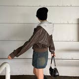 合成皮革パーカーアンサンブル風ブルゾン | non-hedge  | 詳細画像4 
