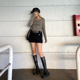 リベットモチーフロゴレースアップトップス | non-hedge  | 詳細画像11 