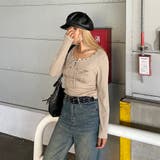 リベットモチーフロゴレースアップトップス | non-hedge  | 詳細画像15 