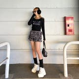 リベットモチーフロゴレースアップトップス | non-hedge  | 詳細画像2 