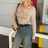 リベットモチーフロゴレースアップトップス | non-hedge  | 詳細画像16 