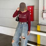 リベットモチーフロゴレースアップトップス | non-hedge  | 詳細画像18 