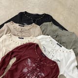 リベットモチーフロゴレースアップトップス | non-hedge  | 詳細画像31 