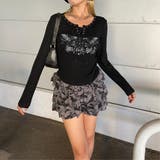 リベットモチーフロゴレースアップトップス | non-hedge  | 詳細画像4 