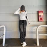 リベットモチーフロゴレースアップトップス | non-hedge  | 詳細画像6 