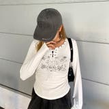 リベットモチーフロゴレースアップトップス | non-hedge  | 詳細画像8 