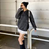 ロゴ刺繍フードビッグチュニック | non-hedge  | 詳細画像12 