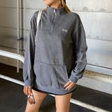 刺繍ロゴハーフZIPチュニック | non-hedge | 詳細画像15