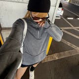 刺繍ロゴハーフZIPチュニック | non-hedge | 詳細画像19