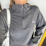 刺繍ロゴハーフZIPチュニック | non-hedge | 詳細画像20