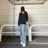 刺繍ロゴハーフZIPチュニック | non-hedge | 詳細画像21