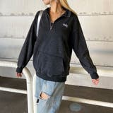 刺繍ロゴハーフZIPチュニック | non-hedge | 詳細画像24