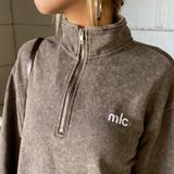 刺繍ロゴハーフZIPチュニック | non-hedge | 詳細画像7