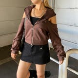 カットショルダーWZIPパーカー | non-hedge  | 詳細画像12 