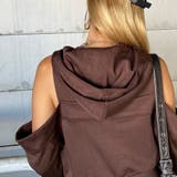 カットショルダーWZIPパーカー | non-hedge  | 詳細画像17 