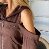 カットショルダーWZIPパーカー | non-hedge  | 詳細画像19 