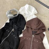 カットショルダーWZIPパーカー | non-hedge  | 詳細画像29 