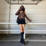 カットショルダーWZIPパーカー | non-hedge  | 詳細画像7 