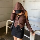 カットショルダーWZIPパーカー | non-hedge  | 詳細画像8 