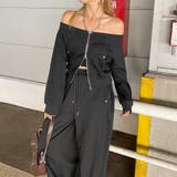 オフショルZIPトップス・パンツセットアップ | non-hedge  | 詳細画像10 