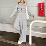 オフショルZIPトップス・パンツセットアップ | non-hedge  | 詳細画像14 