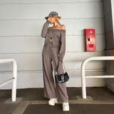 オフショルZIPトップス・パンツセットアップ | non-hedge  | 詳細画像2 