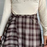 ベルト付きイレヘムチェックロングスカート | non-hedge  | 詳細画像10 