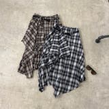 ベルト付きイレヘムチェックロングスカート | non-hedge  | 詳細画像21 
