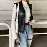 合成皮革ベスト | non-hedge  | 詳細画像9 