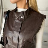 合成皮革ベスト | non-hedge  | 詳細画像16 