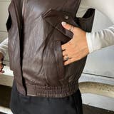 合成皮革ベスト | non-hedge  | 詳細画像20 