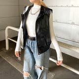 合成皮革ベスト | non-hedge  | 詳細画像8 