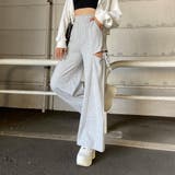 サイドスリットリボンカットワイドパンツ | non-hedge  | 詳細画像1 