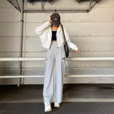 サイドスリットリボンカットワイドパンツ | non-hedge  | 詳細画像2 