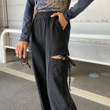 サイドスリットリボンカットワイドパンツ | non-hedge  | 詳細画像23 