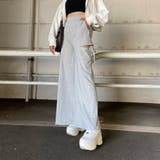 サイドスリットリボンカットワイドパンツ | non-hedge  | 詳細画像4 