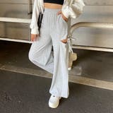 グレー | サイドスリットリボンカットワイドパンツ | non-hedge 