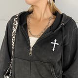 クロス刺繍ブリーチZIPパーカー | non-hedge  | 詳細画像11 