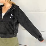 クロス刺繍ブリーチZIPパーカー | non-hedge  | 詳細画像13 