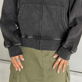 クロス刺繍ブリーチZIPパーカー | non-hedge  | 詳細画像15 