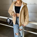 ベージュ | フェイクファーフードZIP | non-hedge 