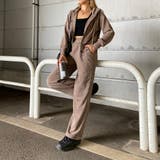 モカ | ラメZIPパーカー・パンツセットアップ | non-hedge