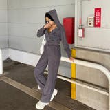 チャコール | ラメZIPパーカー・パンツセットアップ | non-hedge