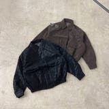 型押し合成皮革ブルゾン | non-hedge | 詳細画像27