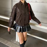 型押し合成皮革ブルゾン | non-hedge | 詳細画像5