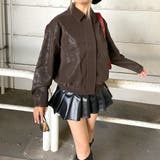 型押し合成皮革ブルゾン | non-hedge | 詳細画像6