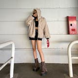 リバーシブルファーフードブルゾン | non-hedge  | 詳細画像26 